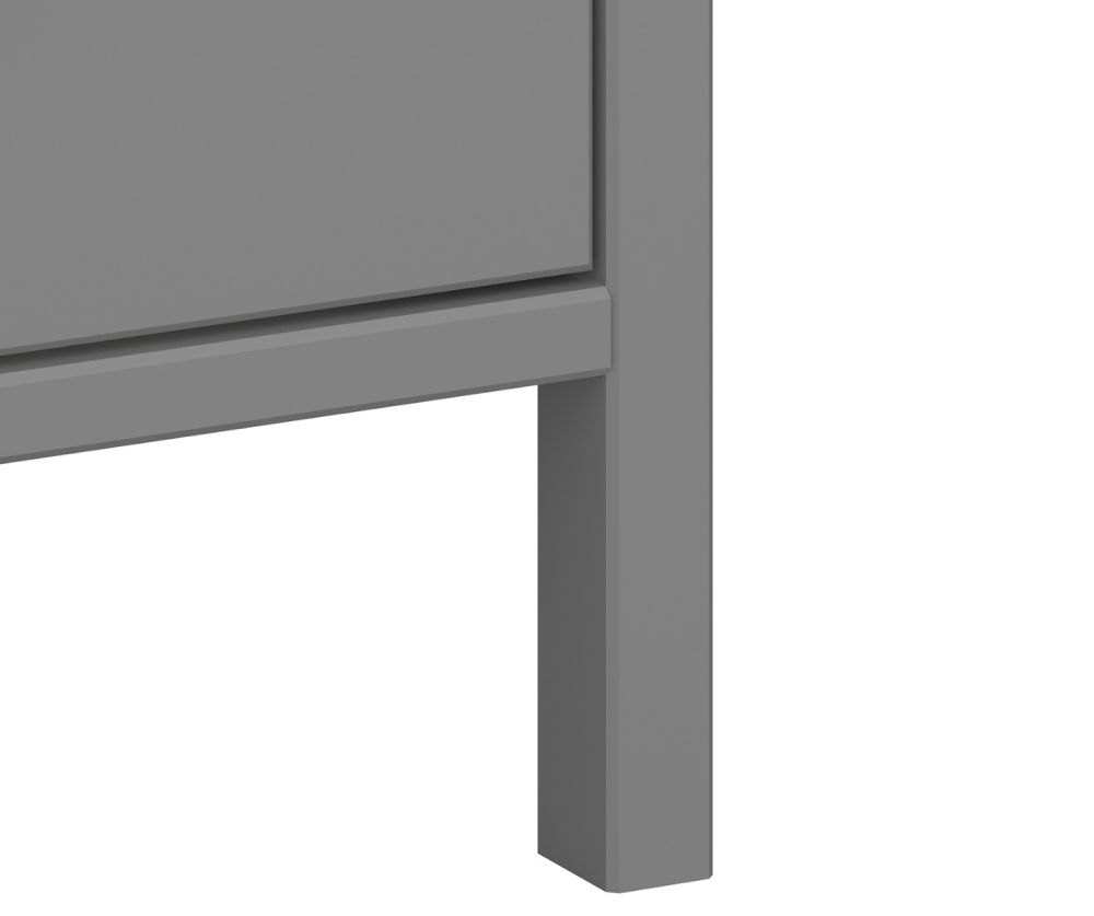 FTG Tromso Grey 5 Drawer Narrow Chest