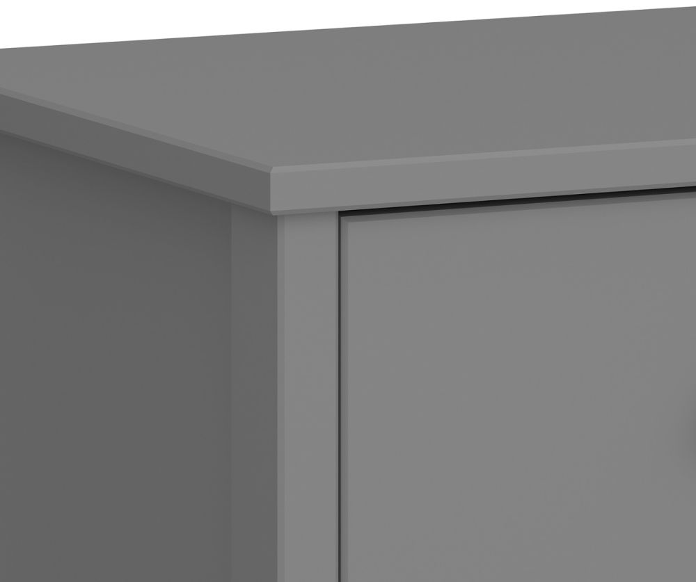 FTG Tromso Grey 5 Drawer Narrow Chest