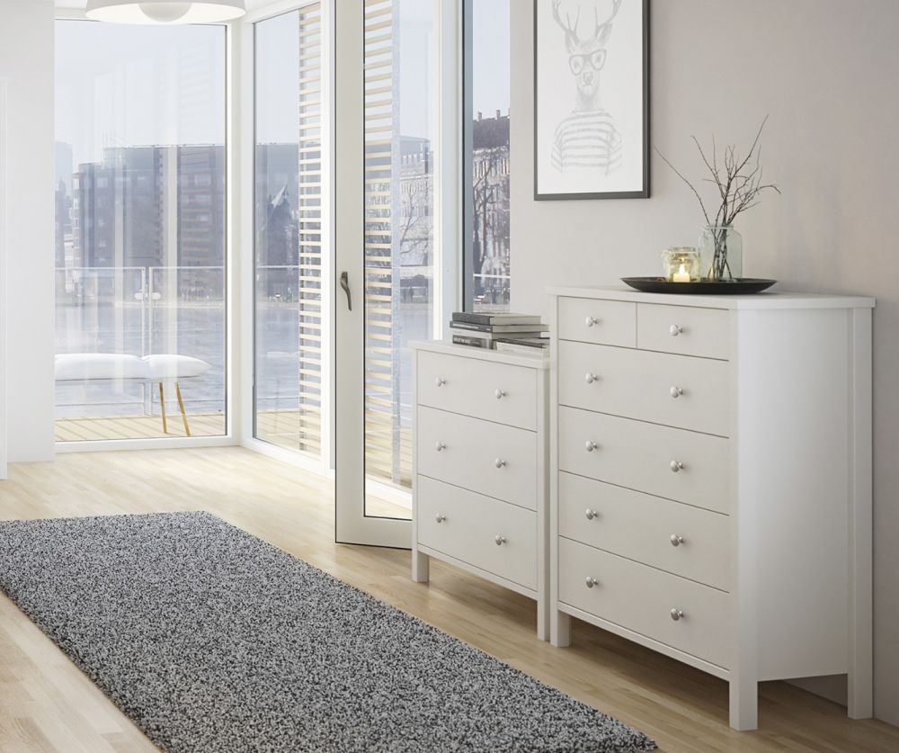 FTG Tromso Off White 3 Drawer Chest
