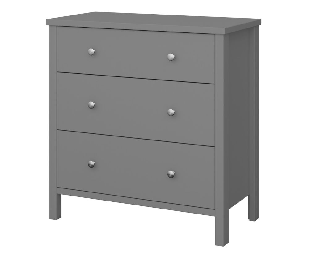 FTG Tromso Grey 3 Drawer Chest