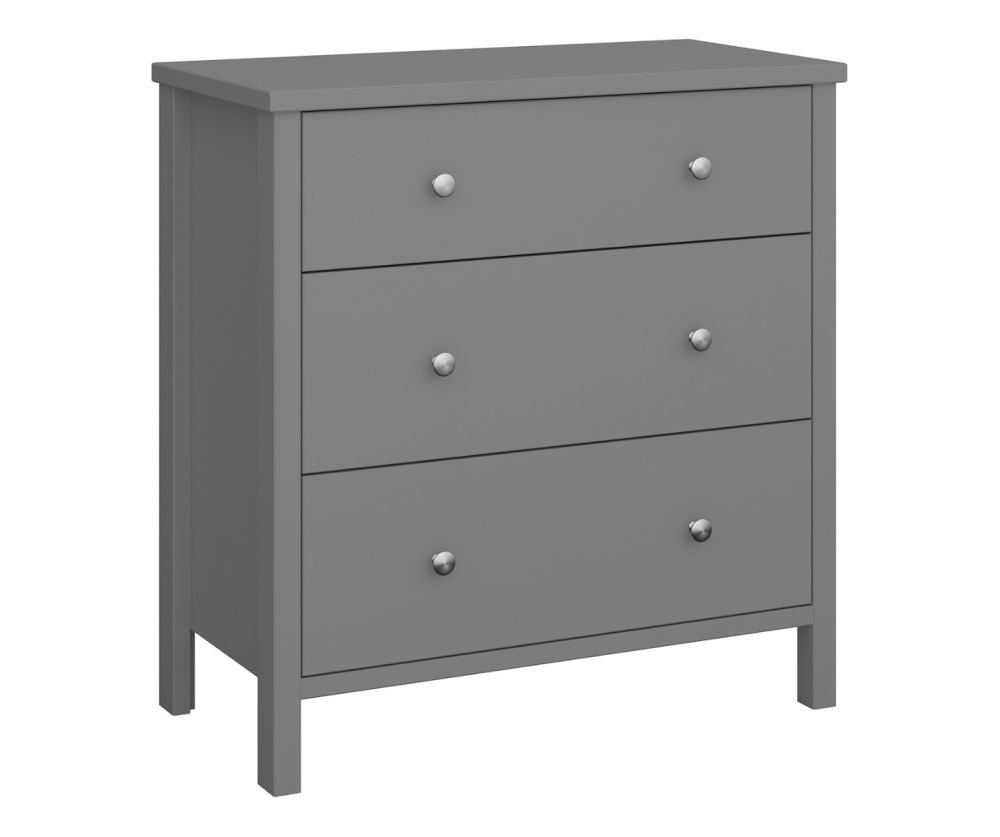 FTG Tromso Grey 3 Drawer Chest