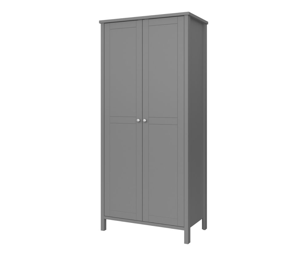 FTG Tromso Grey 2 Door Wardrobe 