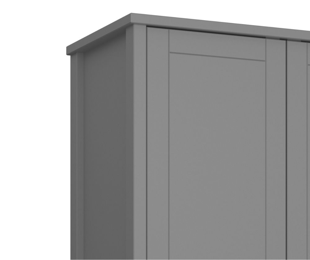 FTG Tromso Grey 2 Door Wardrobe 