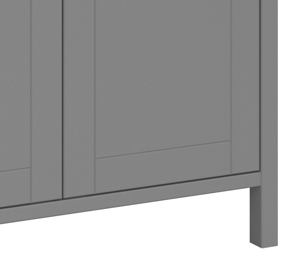 FTG Tromso Grey 2 Door Wardrobe 