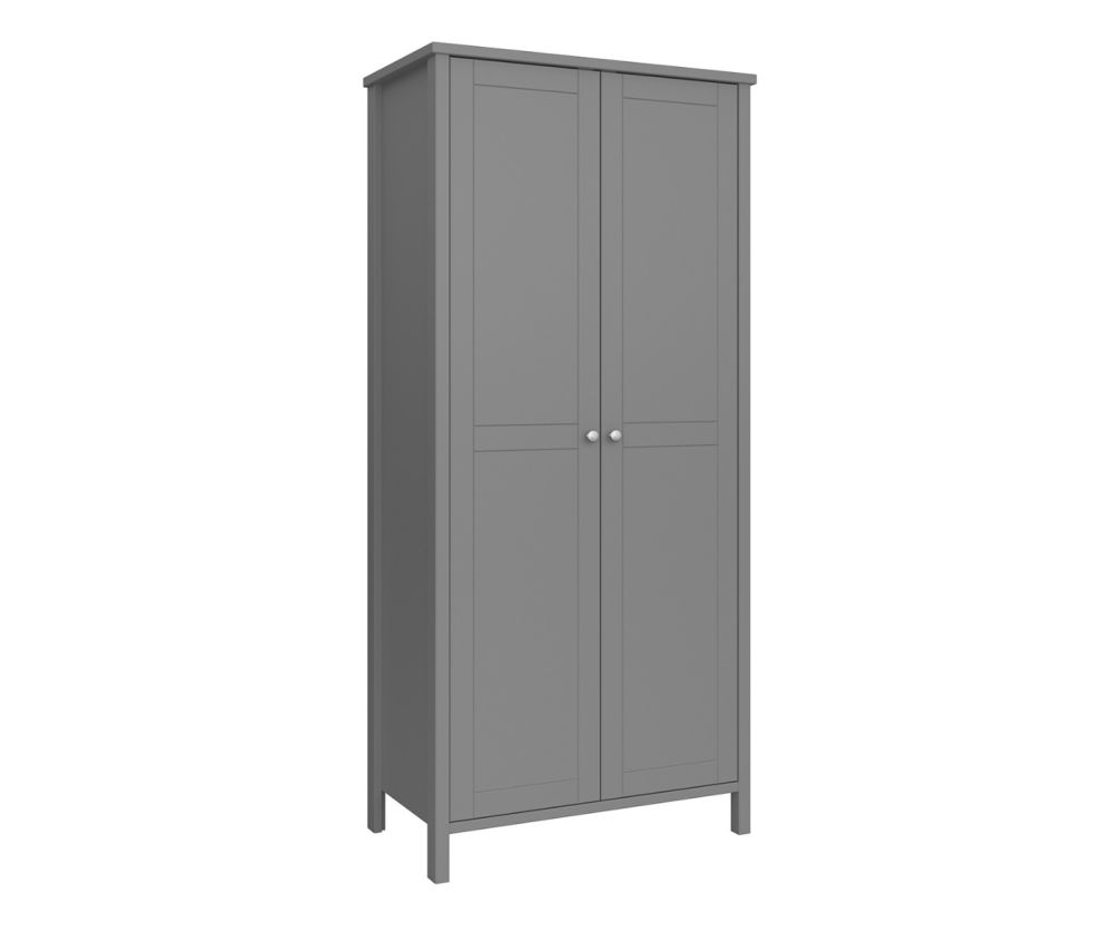 FTG Tromso Grey 2 Door Wardrobe 
