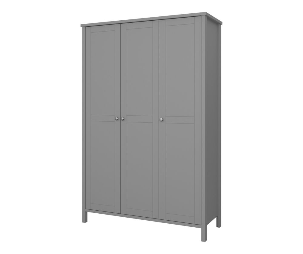 FTG Tromso Grey 3 Door Wardrobe 