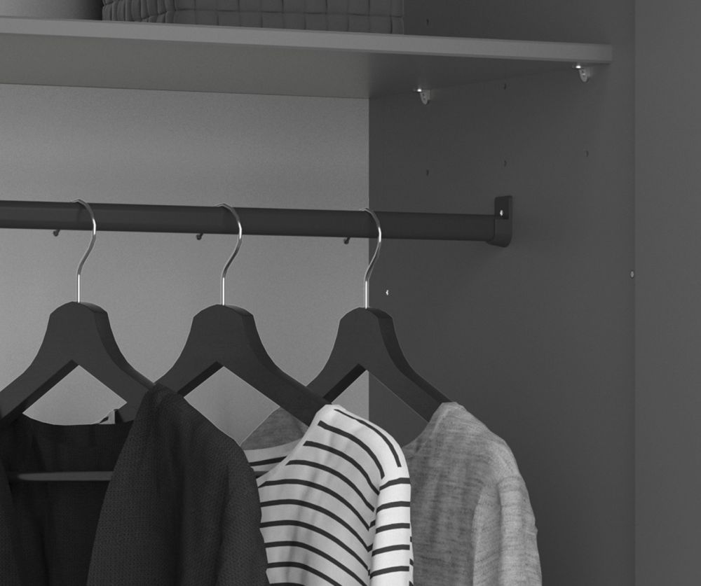 FTG Tromso Grey 3 Door Wardrobe 