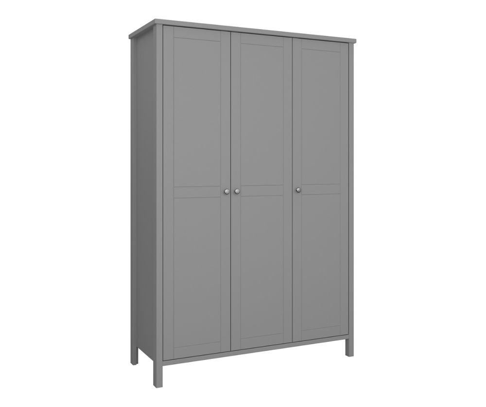 FTG Tromso Grey 3 Door Wardrobe 