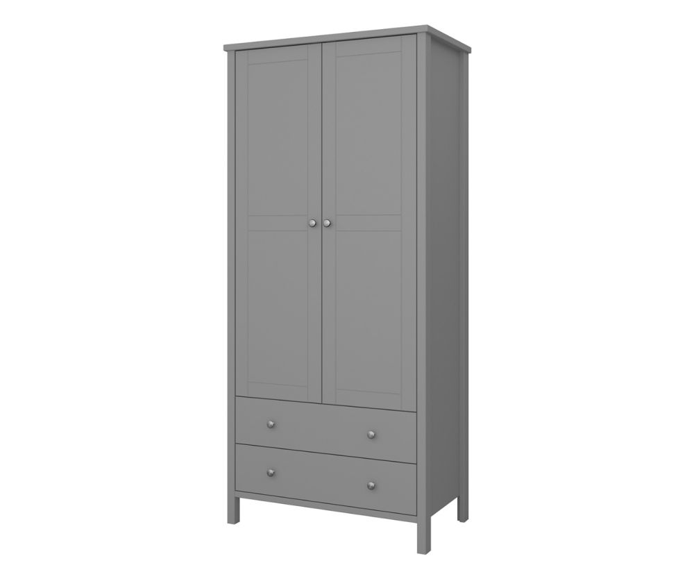 FTG Tromso Grey 2 Door 2 Drawer Combi Wardrobe 