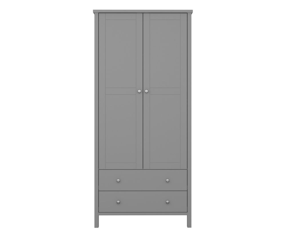 FTG Tromso Grey 2 Door 2 Drawer Combi Wardrobe 