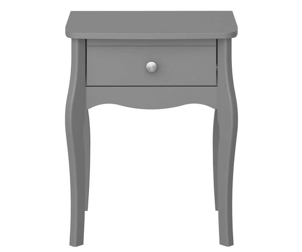 FTG Baroque Grey 1 Drawer Nightstand 
