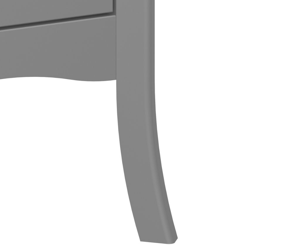 FTG Baroque Grey 5 Drawer Narrow Chest