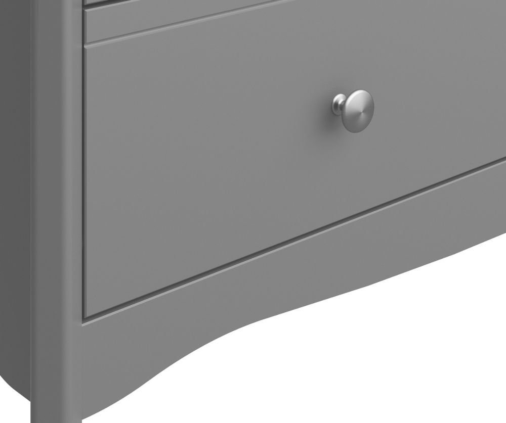 FTG Baroque Grey 3 Drawer Wide Chest