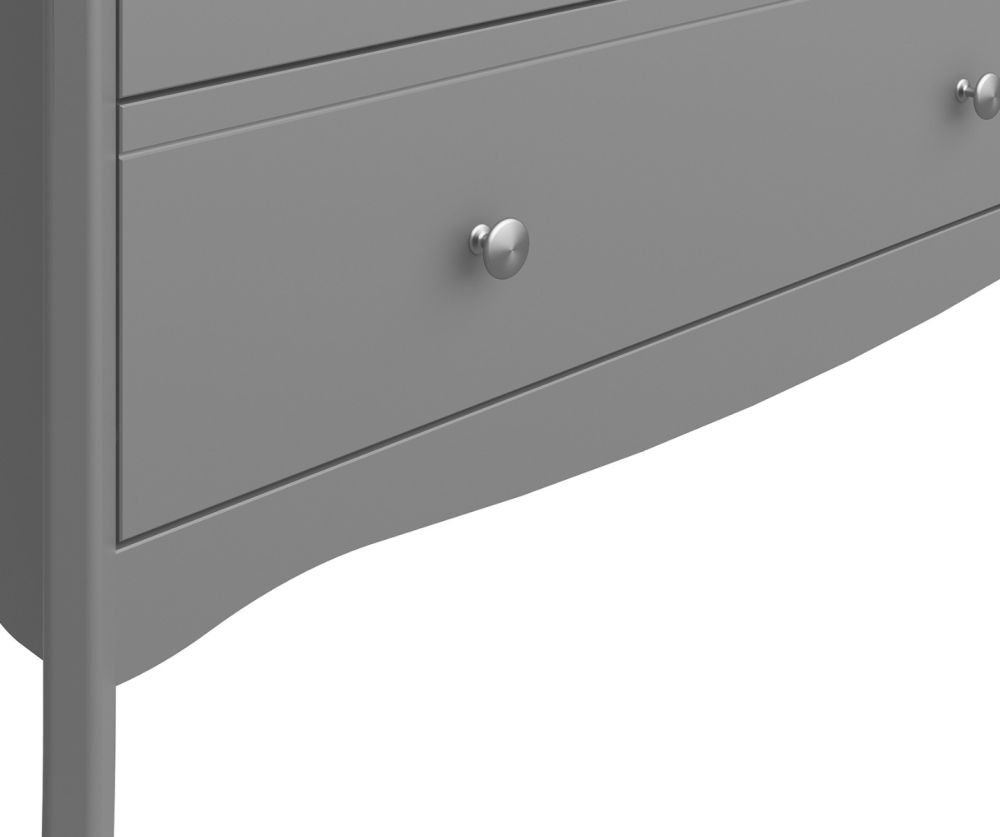 FTG Baroque Grey 2 Door 1 Drawer Combi Wardrobe