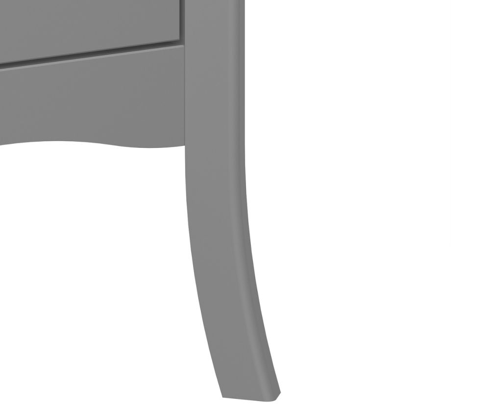 FTG Baroque Grey 2 Door 1 Drawer Combi Wardrobe