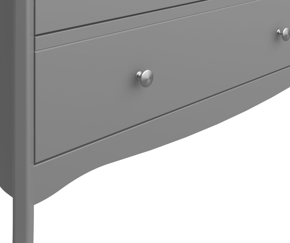 FTG Baroque Grey 3 Door 2 Drawer Combi Wardrobe
