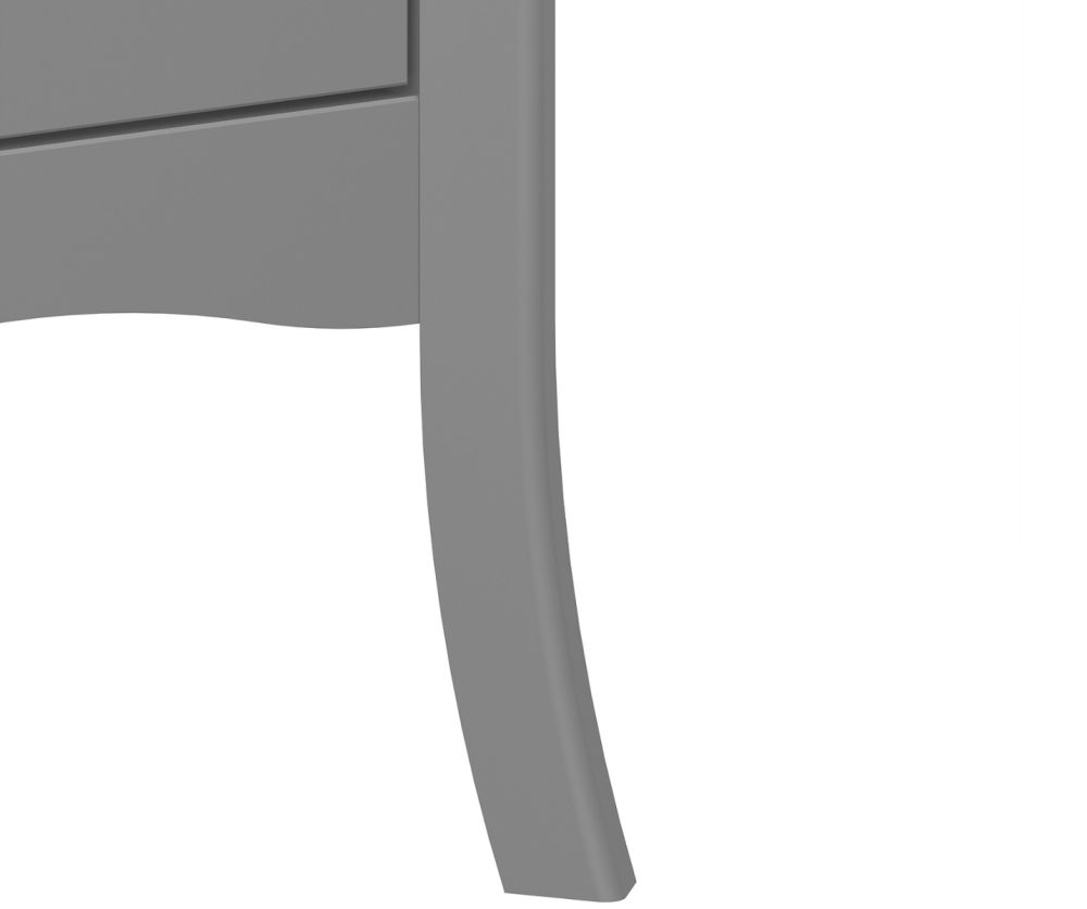 FTG Baroque Grey 3 Door 2 Drawer Combi Wardrobe