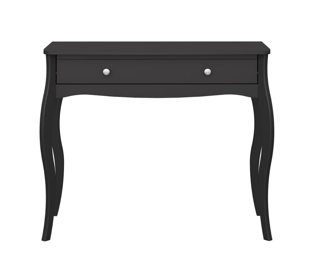 FTG Baroque Black 1 Drawer Vanity 