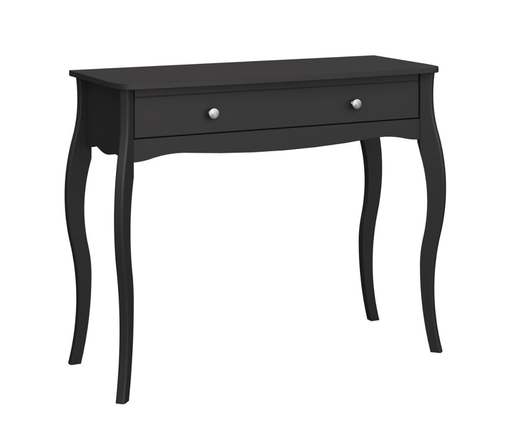 FTG Baroque Black 1 Drawer Vanity 