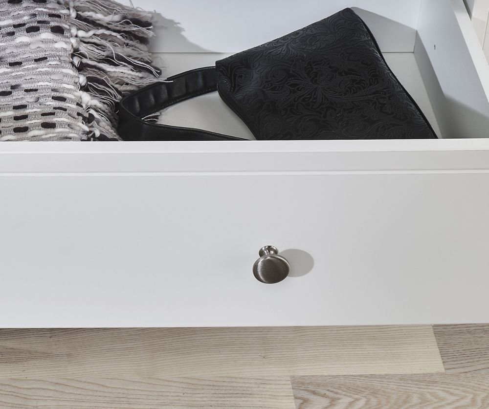 FTG Baroque White 1 Drawer Vanity 