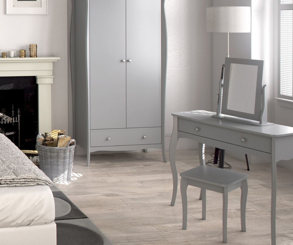 FTG Baroque Grey 1 Drawer Vanity 