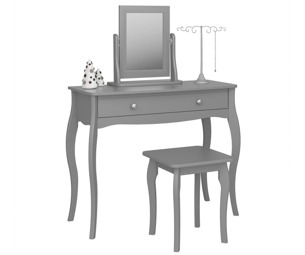 FTG Baroque Grey 1 Drawer Vanity 