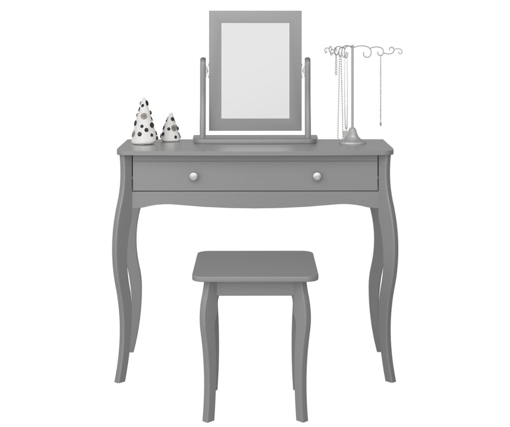 FTG Baroque Grey 1 Drawer Vanity 