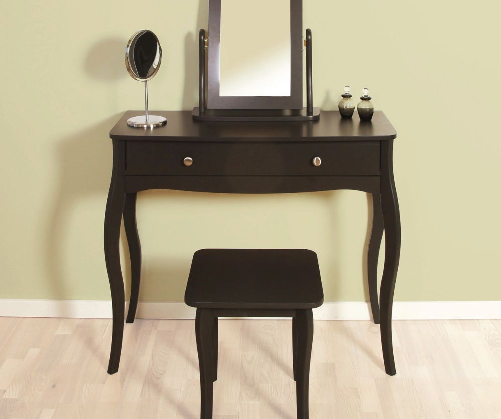 FTG Baroque Black Stool 