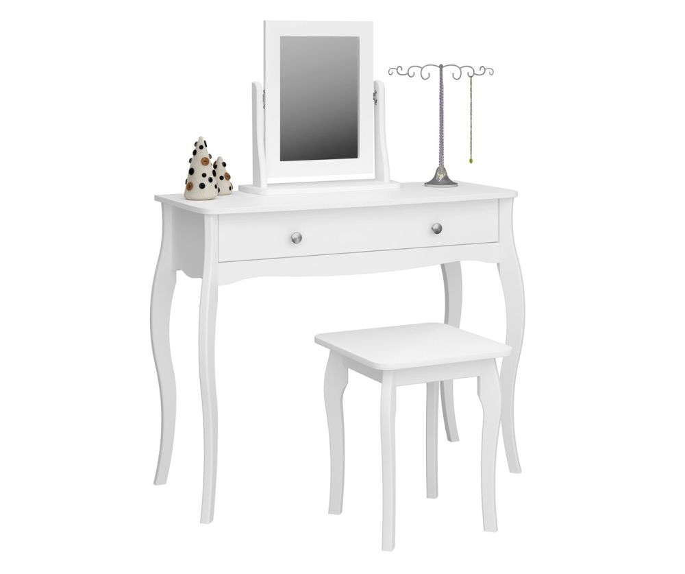 FTG Baroque White Mirror 