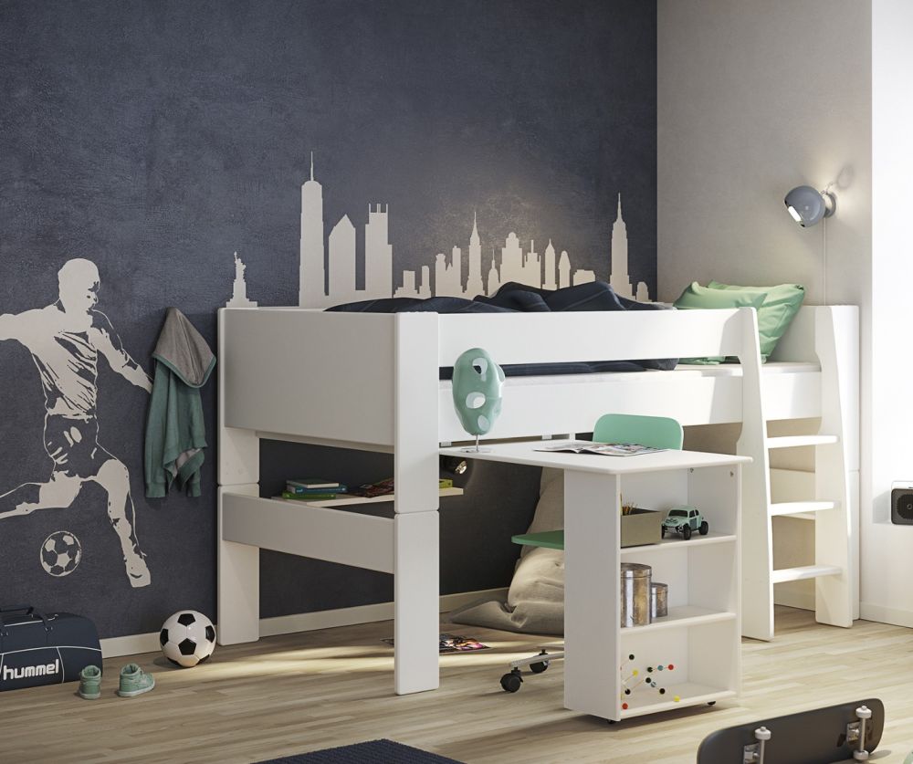 FTG Steen for Kids White Pull Out Desk