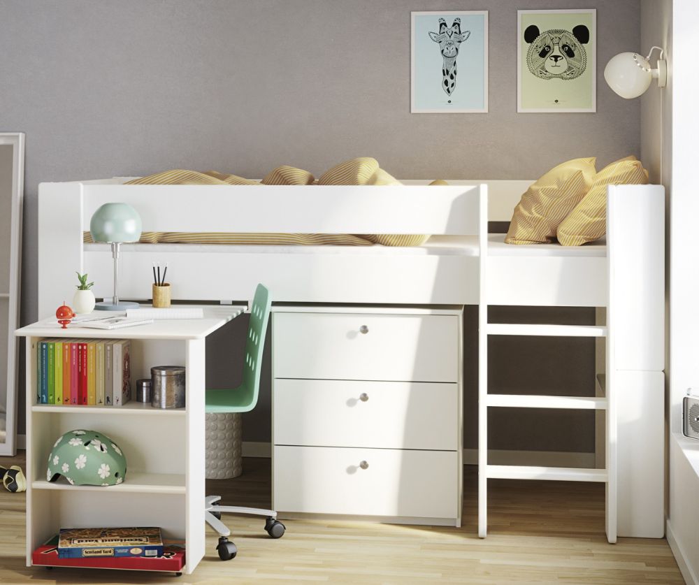 FTG Steen for Kids White Pull Out Desk
