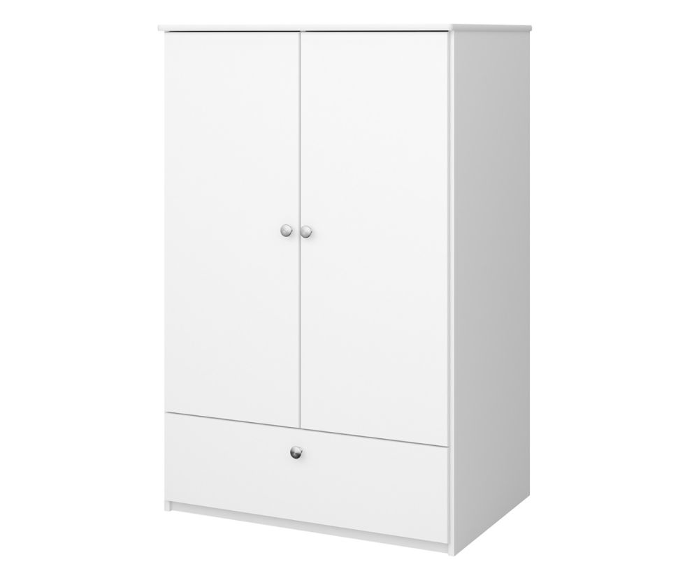 FTG Steen for Kids White 2 Door 1 Drawer Wardrobe 