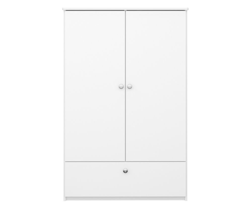 FTG Steen for Kids White 2 Door 1 Drawer Wardrobe 