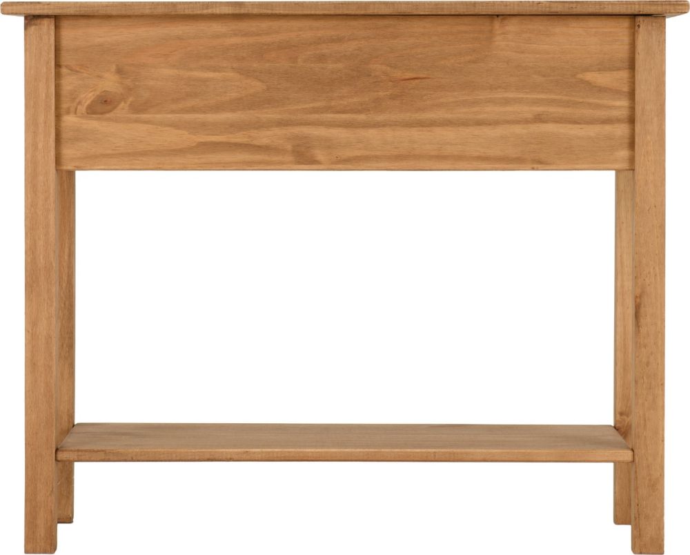 Seconique Corona Pine Console Table with 2 Drawer