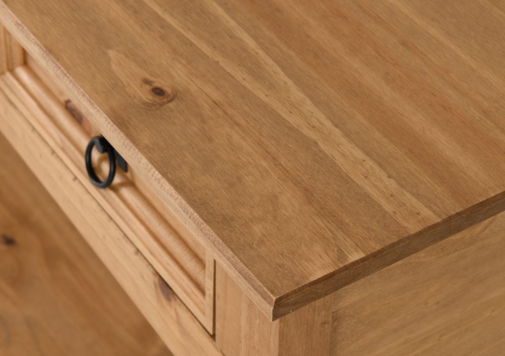 Seconique Corona Pine 3 Drawer Console Table