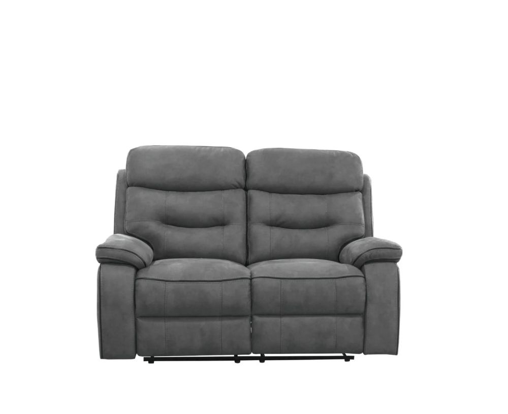 Gabrielle Charcoal Fabric Recliner 3+2+1 Sofa Set