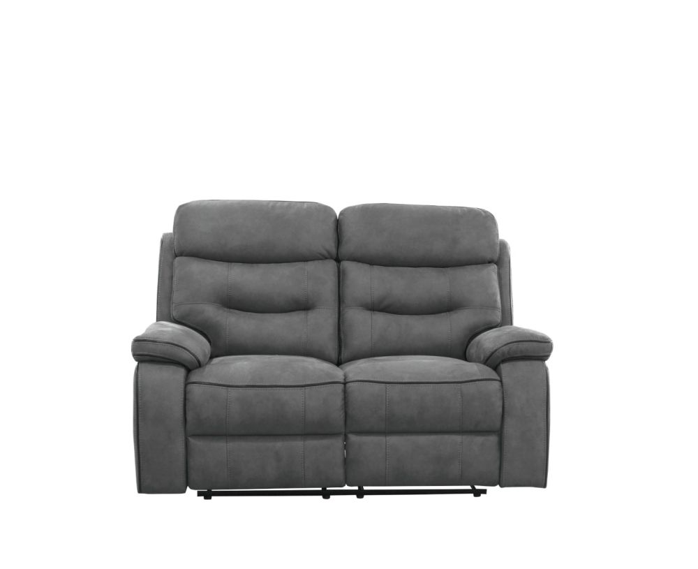 Gabrielle Charcoal Fabric Recliner 3+2 Sofa Set
