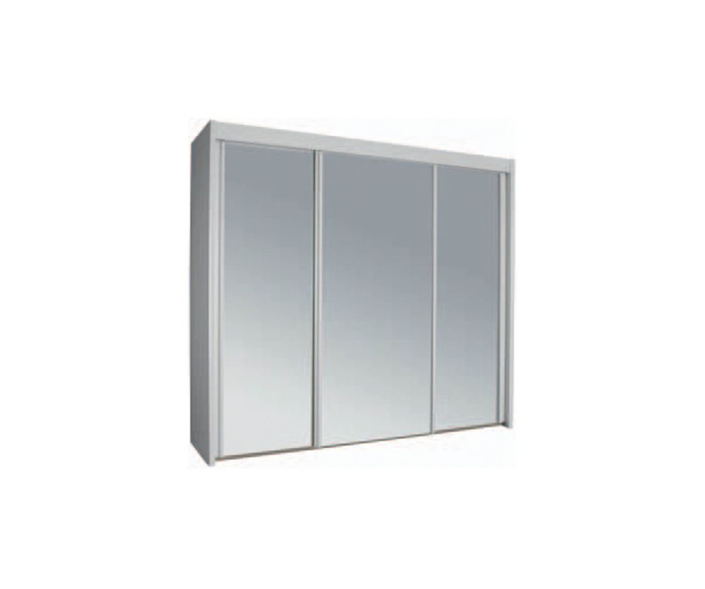 Rauch Imperial Alpine White 2 Door Sliding Wardrobe with 2 Mirror (W151cm)