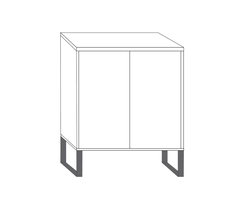 Wiemann Brussels 2 Door Dresser - H 105cm