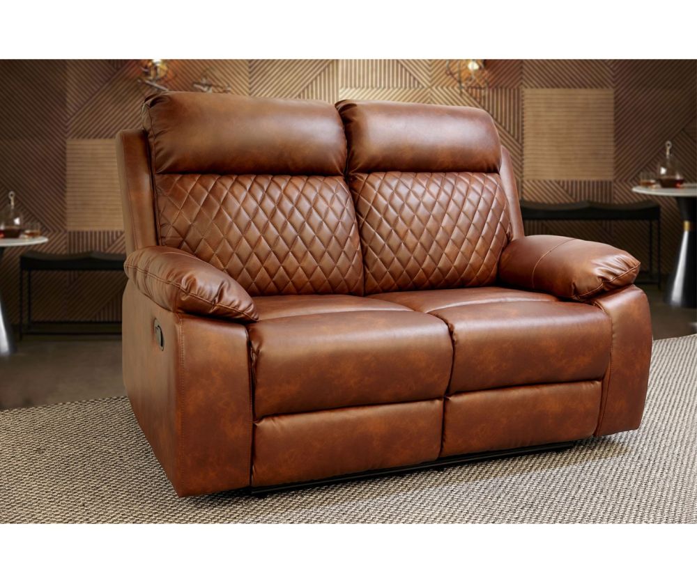 Cambridge Brown Air Leather Recliner 3+2 Sofa Set