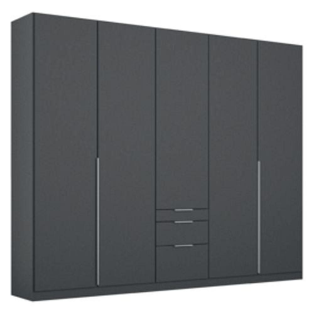 Rauch Alabama Metallic Grey 5 Door 3 Drawers Wardrobe