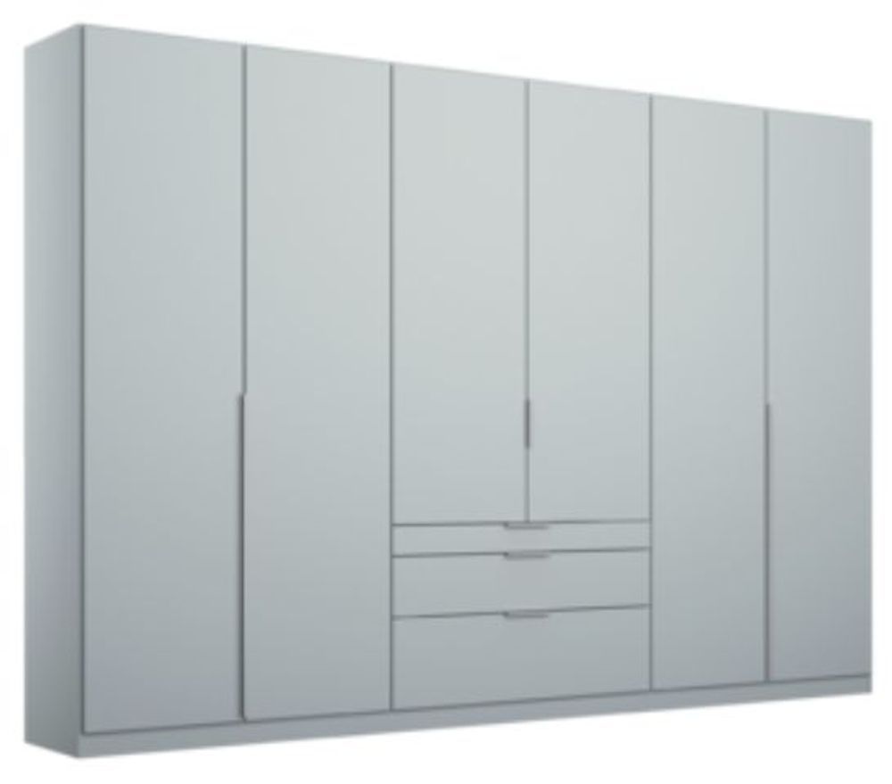 Rauch Alabama Silk Grey 6 Door 3 Drawers Wardrobe
