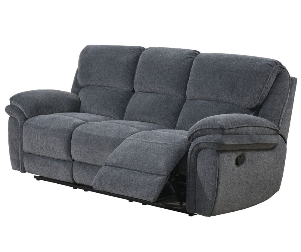 Sasha Dark Grey Recliner 3+2+1 Sofa Set