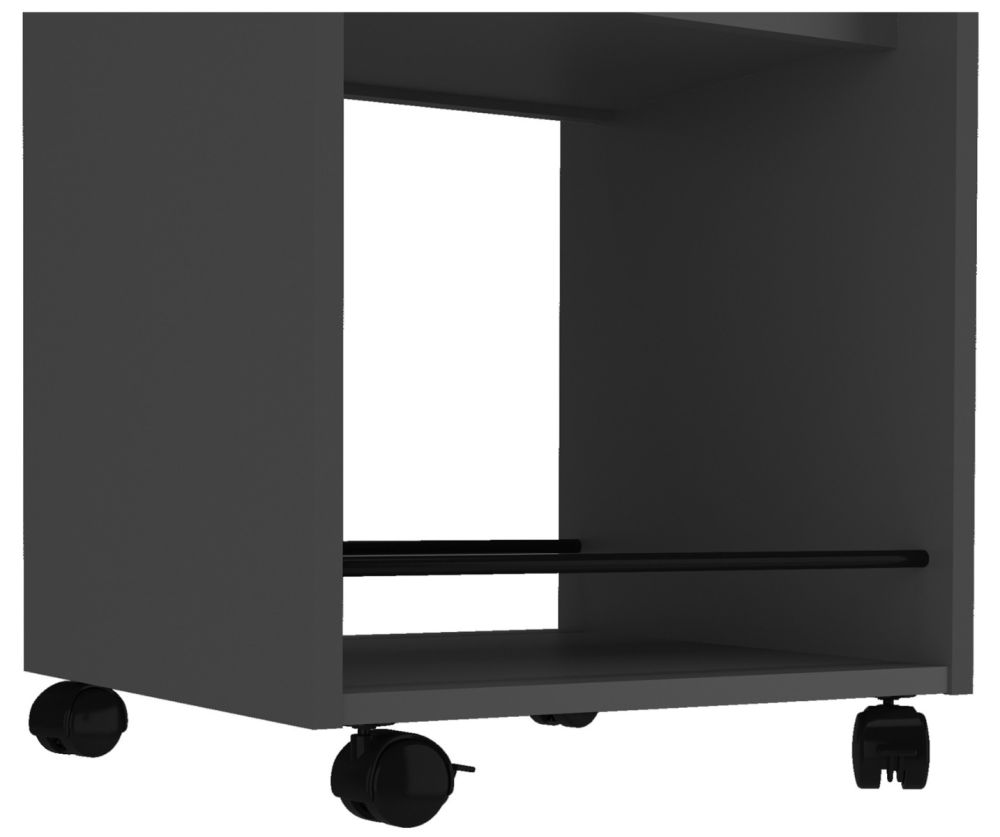 Seconique Furniture Naples Grey Serving Cart and Side Table (W40cm)