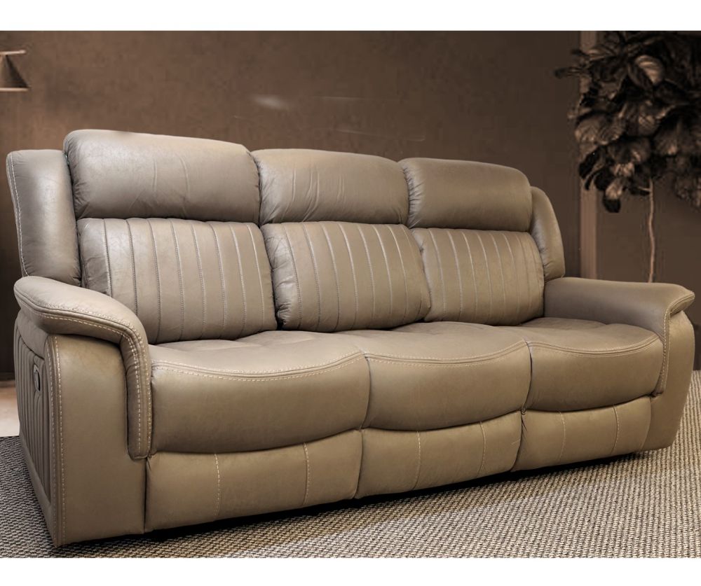 Oxford Grey Recliner 3 Seater Sofa