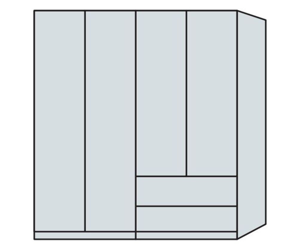 Wiemann Vip Asmara 4 Door Combi  Wardrobe – W200cm