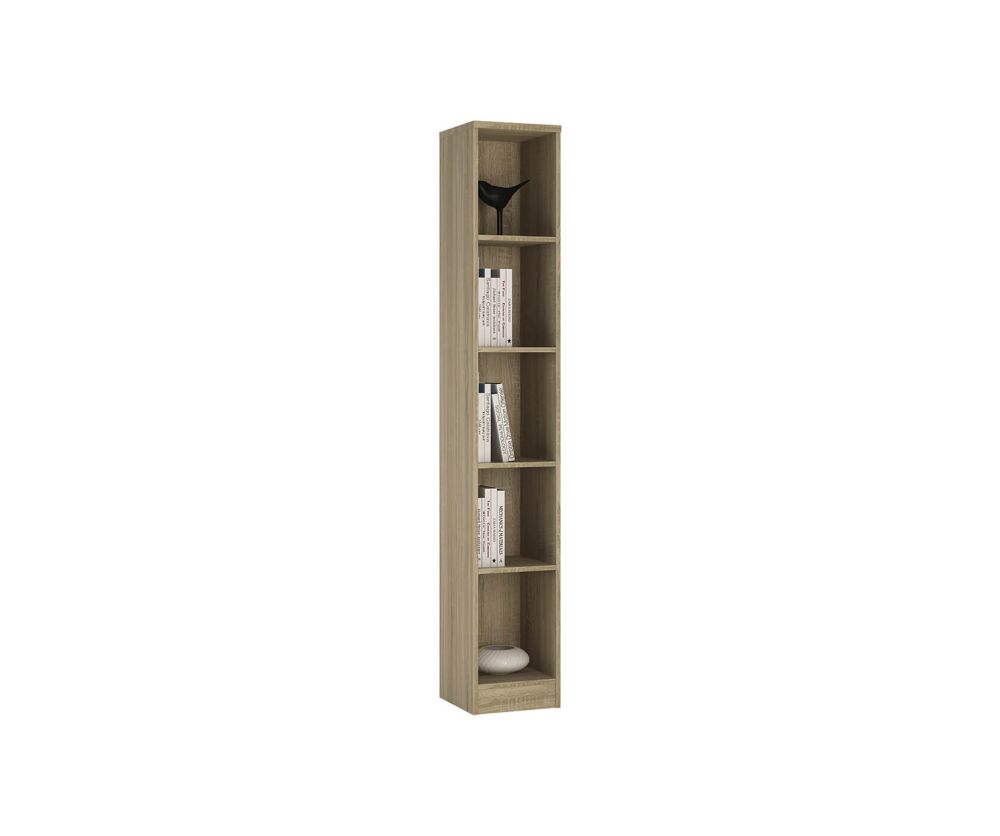 FTG 4 You Sonama Oak Tall Narrow Bookcase