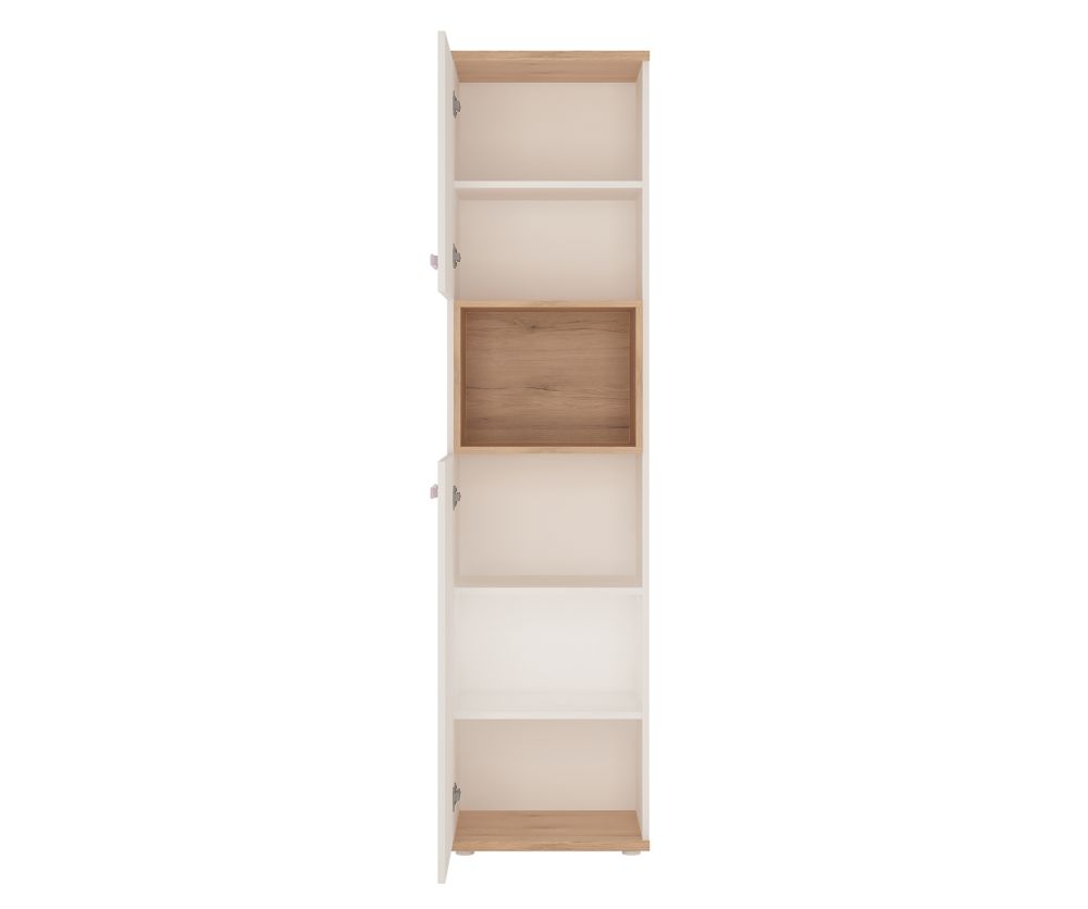 FTG 4Kids Tall 2 Door Cabinet with Lilac Handles
