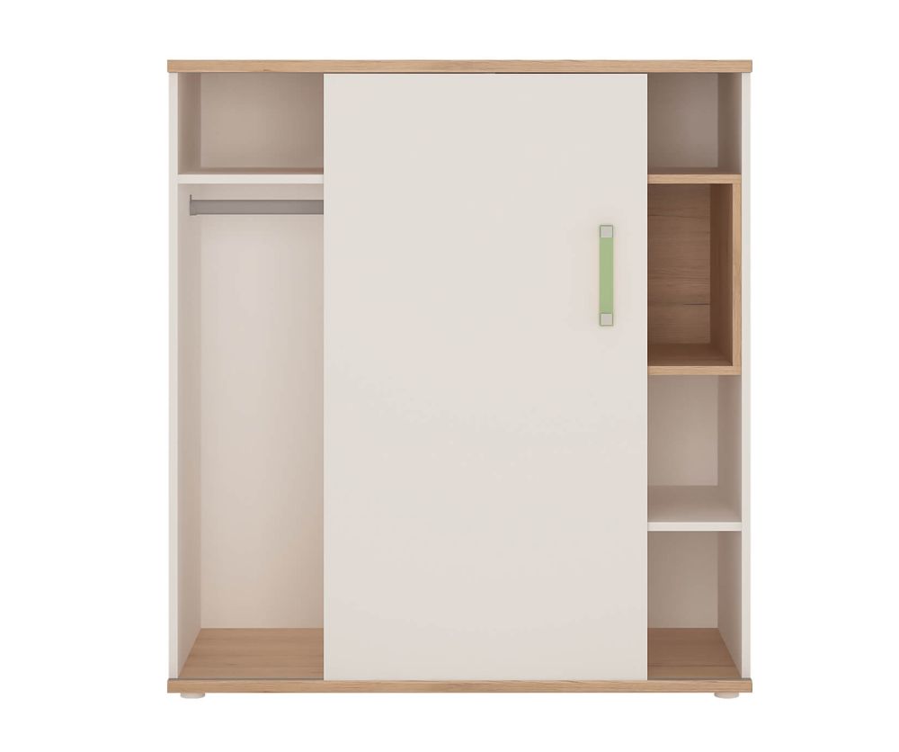 FTG 4Kids Low Cabinet with Shelves (Sliding Door) with lemon Handles