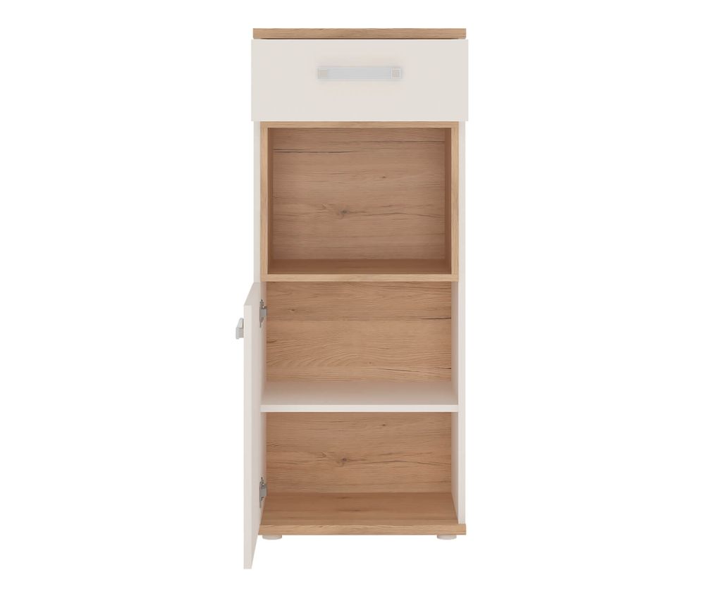 FTG 4Kids 1 Door 1 Drawer Narrow Cabinet with Opalino Handles